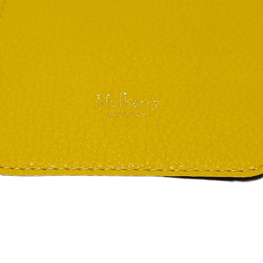 Mulberry Iphone Cover CC Slip Small classic Grain Card Holder Deep Amber NIB - Picture 3 of 6